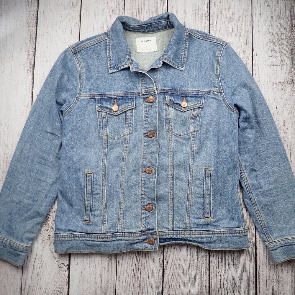 Old Navy Classic Trucker Jean Jacket Womens Large